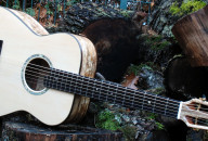 Stahlsaiten-Gitarre Ambition Fingerstyle mit 63er Mensur und Korpus aus spalted Mango