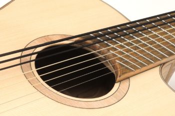 8saiter 5 stahlsaiten 3 basssaiten fächerbünde fanned frets armauflage bevel heimische Hölzer