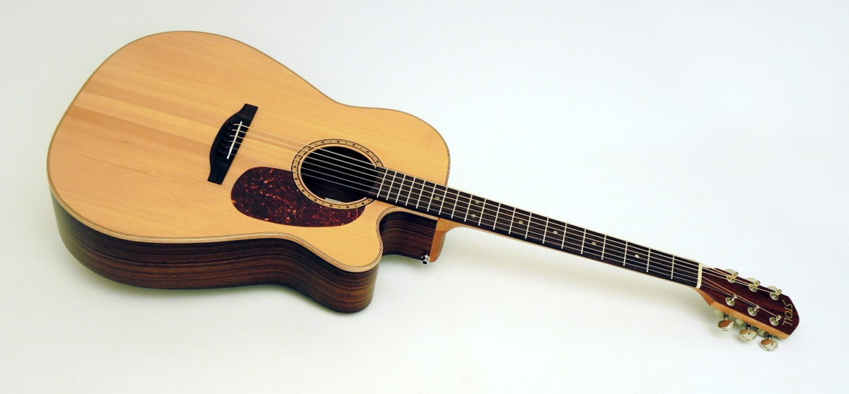 Stoll PT 69 Steelstring gebraucht Stahlsaiten Western Gitarre Cutaway Tonabnehmer