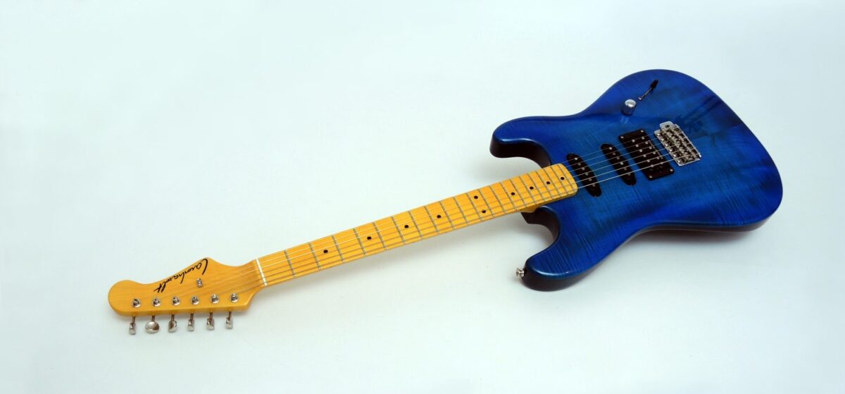 Gebrauchte Strat Blau Launhardt handgebaut