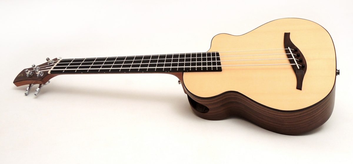 bass ukulele fächerbünde fanned frets laut gitarrenbauer stoll