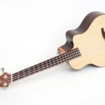 akustik bass ukulele fanned frets faecherbuende multiscale zargenschallloch tonabnehmer palisander