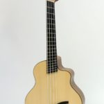 akustik bass ukulele fanned frets faecherbuende multiscale zargenschallloch tonabnehmer indische walnuss