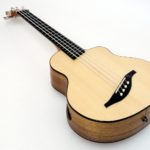 akustik bass ukulele fanned frets faecherbuende multiscale zargenschallloch tonabnehmer indische walnuss