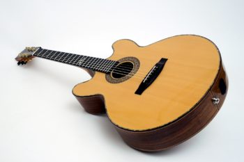 gebrauchte stoll stahlsaiten gitarre double cut tonabnehmer custom
