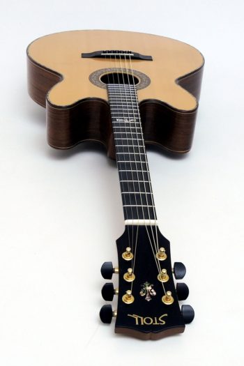 gebrauchte stoll stahlsaiten gitarre double cut tonabnehmer custom