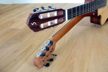 Doppelhals-Wendegitarre Stahlsaiten - Klassik