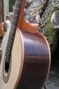 Klassische Gitarre Boden und Zargen aus Burma-Palisander