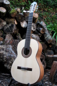 Klassische Gitarre Boden und Zargen aus indischer Walnuss