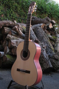 Klassische Gitarre Boden und Zargen aus Veilchenholz