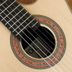 Kleine Nylonsaiten-Gitarre Mensur 55 cm Cutaway Hochglanz-Lackierung - Rosette