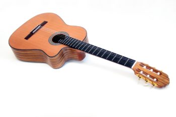 crossover cutaway nylonsaiten klassische gitarre walnuss zeder