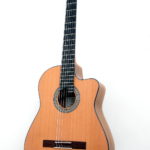 Crossover Akustik Gitarre mit Cutaway indische Walnuss Zeder