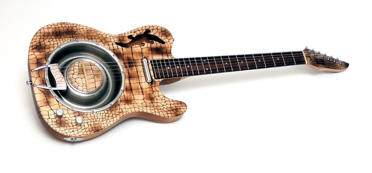 resonator telecaster e gitarre krokodil resodile bastian ortner blues bones