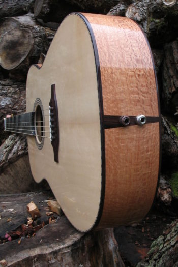 Stahlsaiten-Gitarre mit 3 Tonabnehmern - Ambition Silbereiche - Unterbug