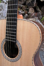 Stahlsaiten-Gitarre Fingerstyle Mensur 63 Korpus amerikanische Walnuss Decke Sitka Sinkerwood