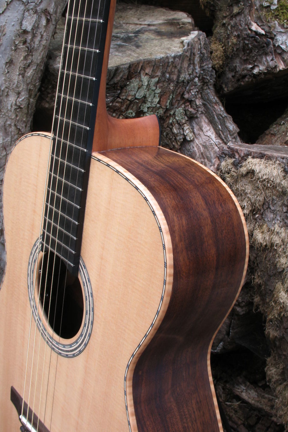 Stahlsaiten-Gitarre Fingerstyle, Decke Sinkerwood, Korpus amerikanische ...
