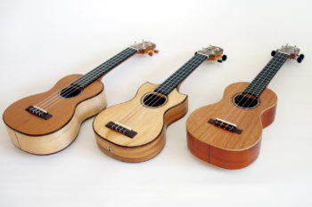 ukulelen Vollmahagoni esche-zeder doppel-cutaway