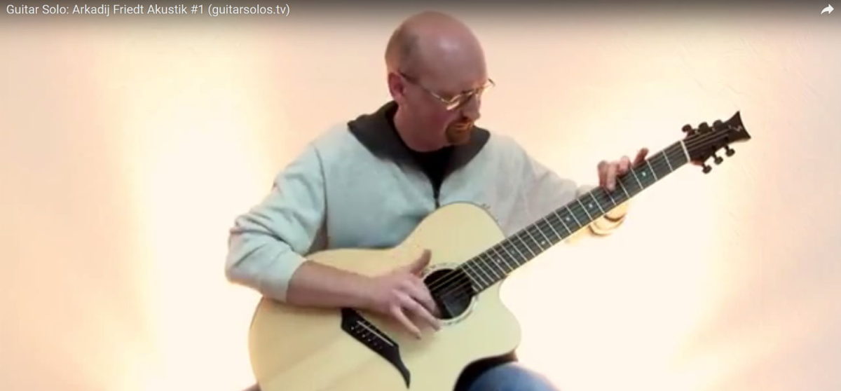 video stahlsaiten-gitarre IQ fanned frets-arkadij friedt