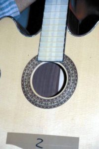 2000: Lucy ...and custom made soundhole rosette