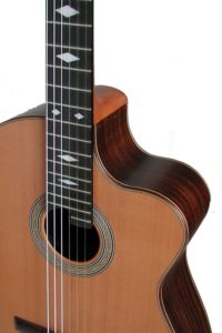 2006: Alegra Custom back | next Classical guitars can get fretboard inlays also