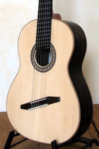 7 String Classical Guitar with Fanned Frets