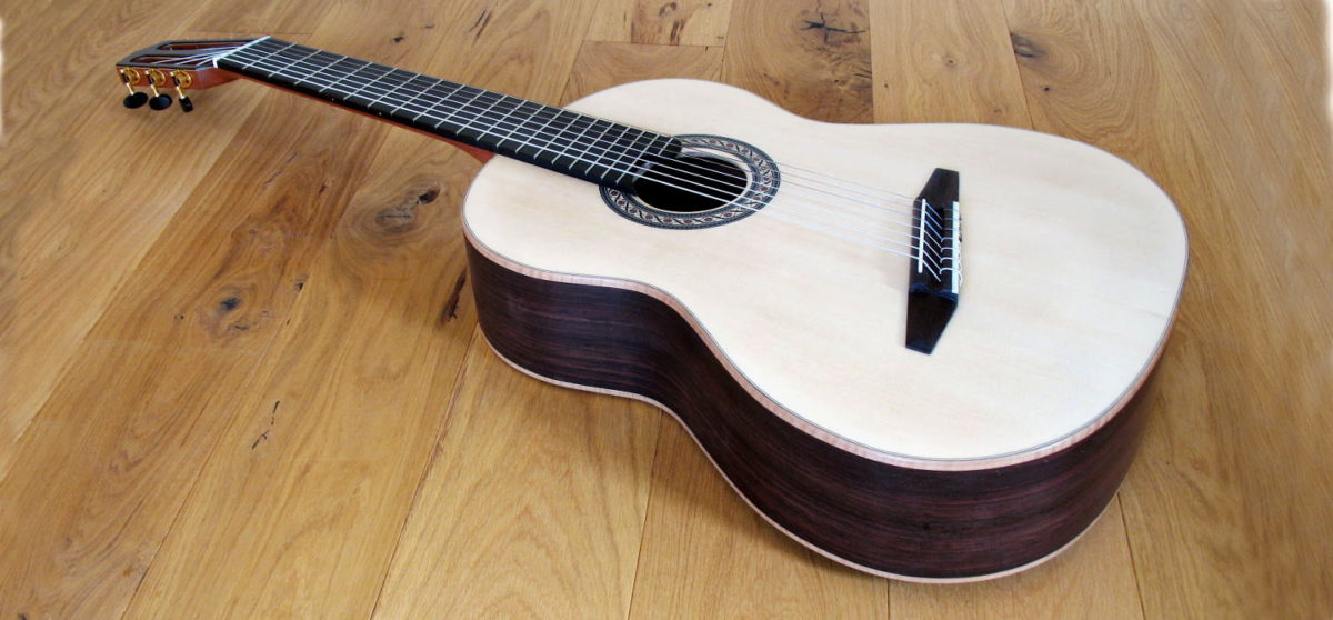 7 String Classical Guitar with Fanned Frets