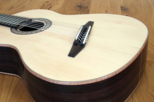 7 String Classical Guitar with Fanned Frets