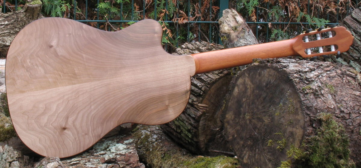 Nylonstring Guitar Classic Line I back and sides walnut, cedar top, cutaway 21 frets