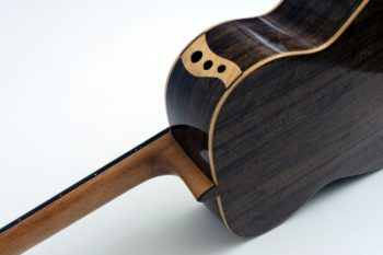 triple sound hole acoustic guitar laurel lutz spruce luthier