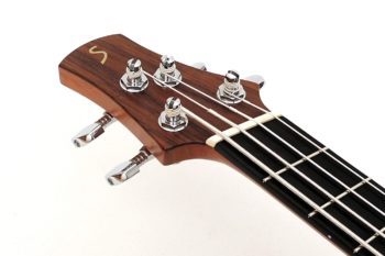 acoustic bass ukulele fanned frets multi scale side sound port pickup