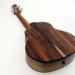 acoustic bass ukulele fanned frets multiscale side sound hole pickup indian walnut