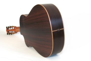 8-string classical guitar back