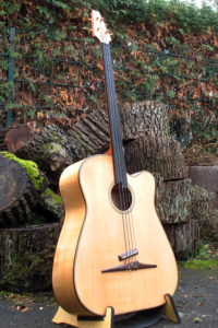 The legendary acoustic bass 4 string fretless