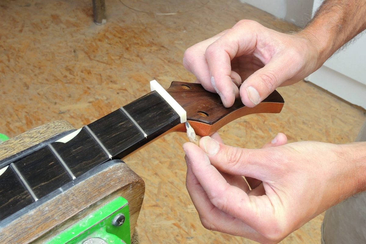 Photo Story Replacing the Nut on an Acoustic Guitar Stoll Guitars