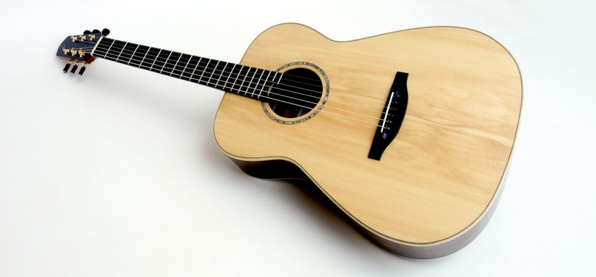 Review fingerstyle guitar lutz spruce 13-fret transition luthier stoll