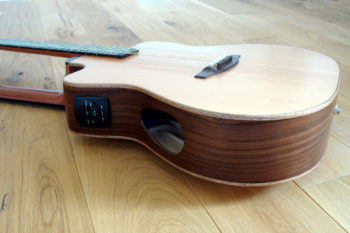 Double Neck Reversible Guitar Steel String Classical Side Soundhole Pickup