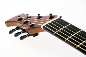 Mini jumbo purple heart amaranth violet wood multi scale fanned frets cutaway