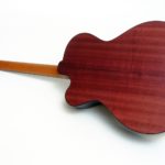 Mini jumbo purple heart amaranth violet wood multi scale fanned frets cutaway