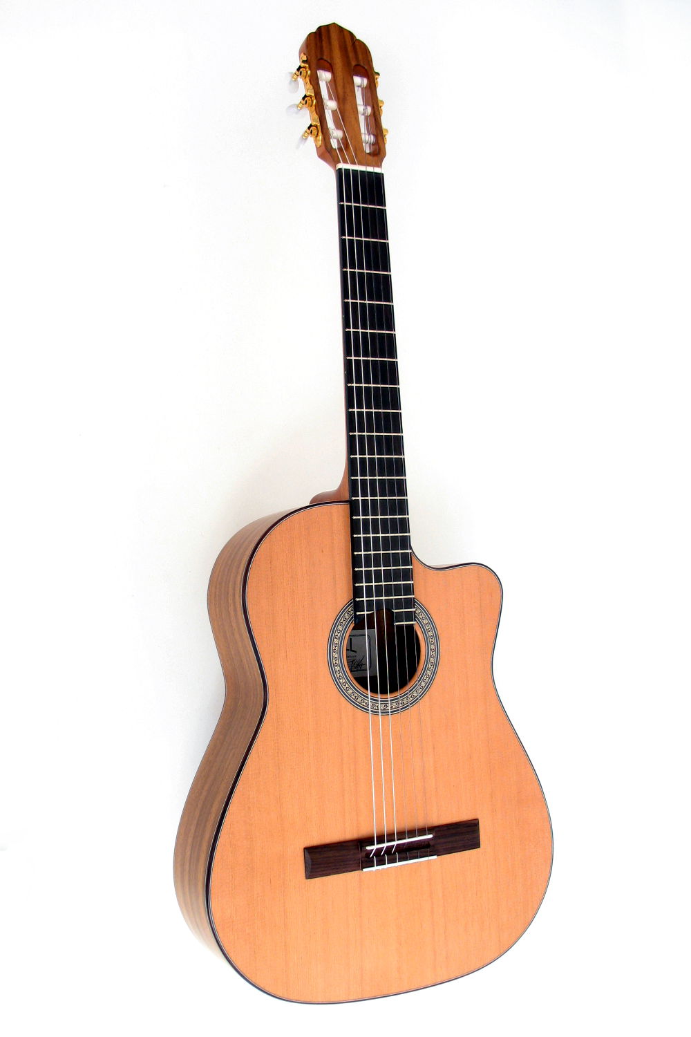 Classical crossover Guitar Cutaway indian walnut cedar