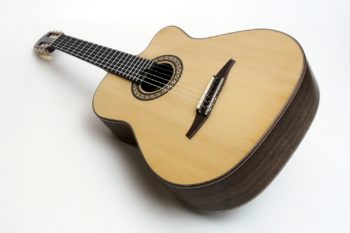 crossover nylon string guitar Alegra Laurel with fanfrets