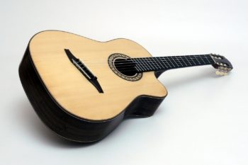 crossover nylon string guitar Alegra Laurel with fanfrets
