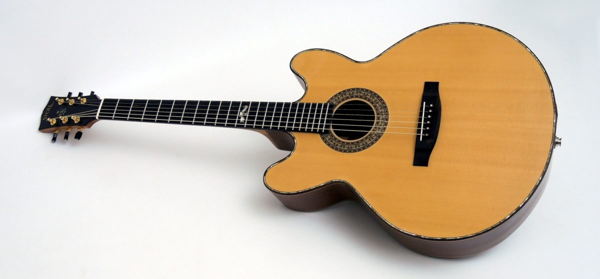 Lucille Double Cut Custom Acoustic Guitar abalone