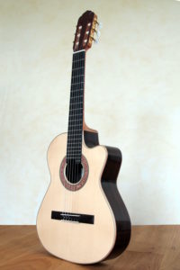 Small Nylon String Classic Guitar small hands Cutaway 