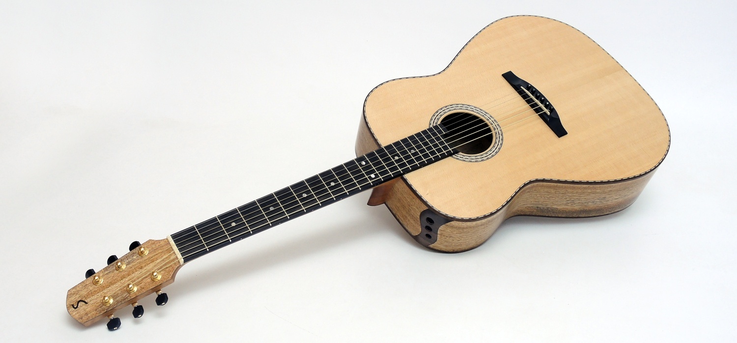 Steel String Guitar Side Sound Port 3 Holes Mango Back Sides Luthier