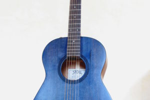 steel string guitar scale length 63 13th fret transition blue top