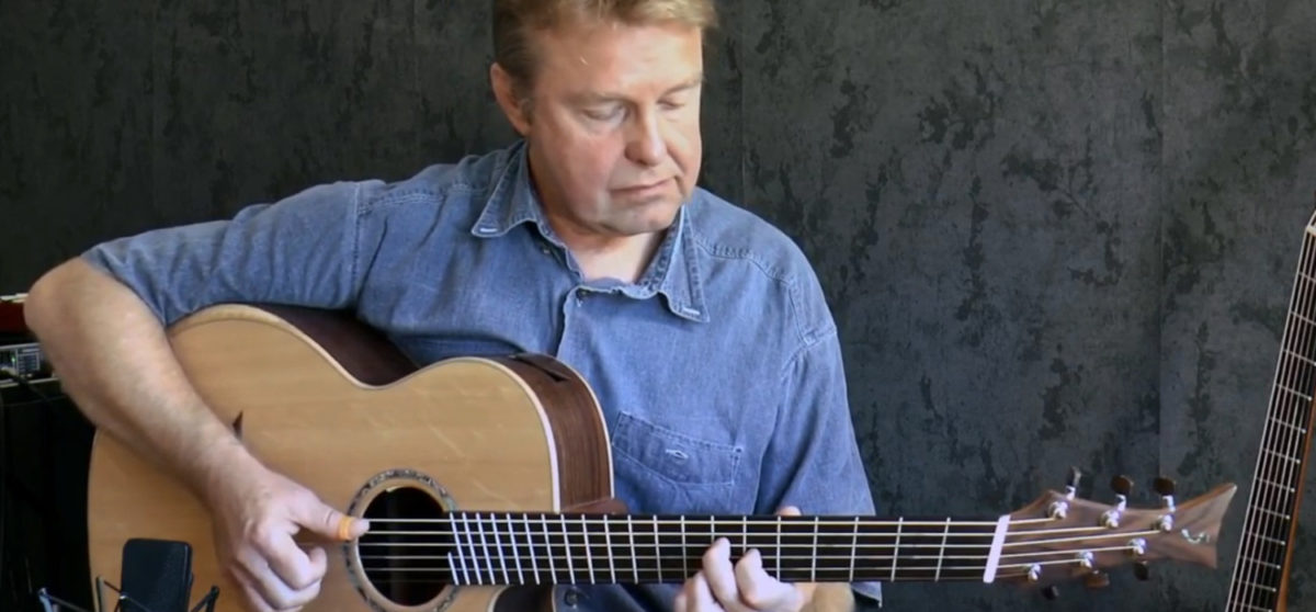 IQ steel string guitar fanned frets frank schreiber albatross peter green